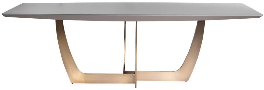 Обеденный стол Space L, МДФ, серый / золотой
