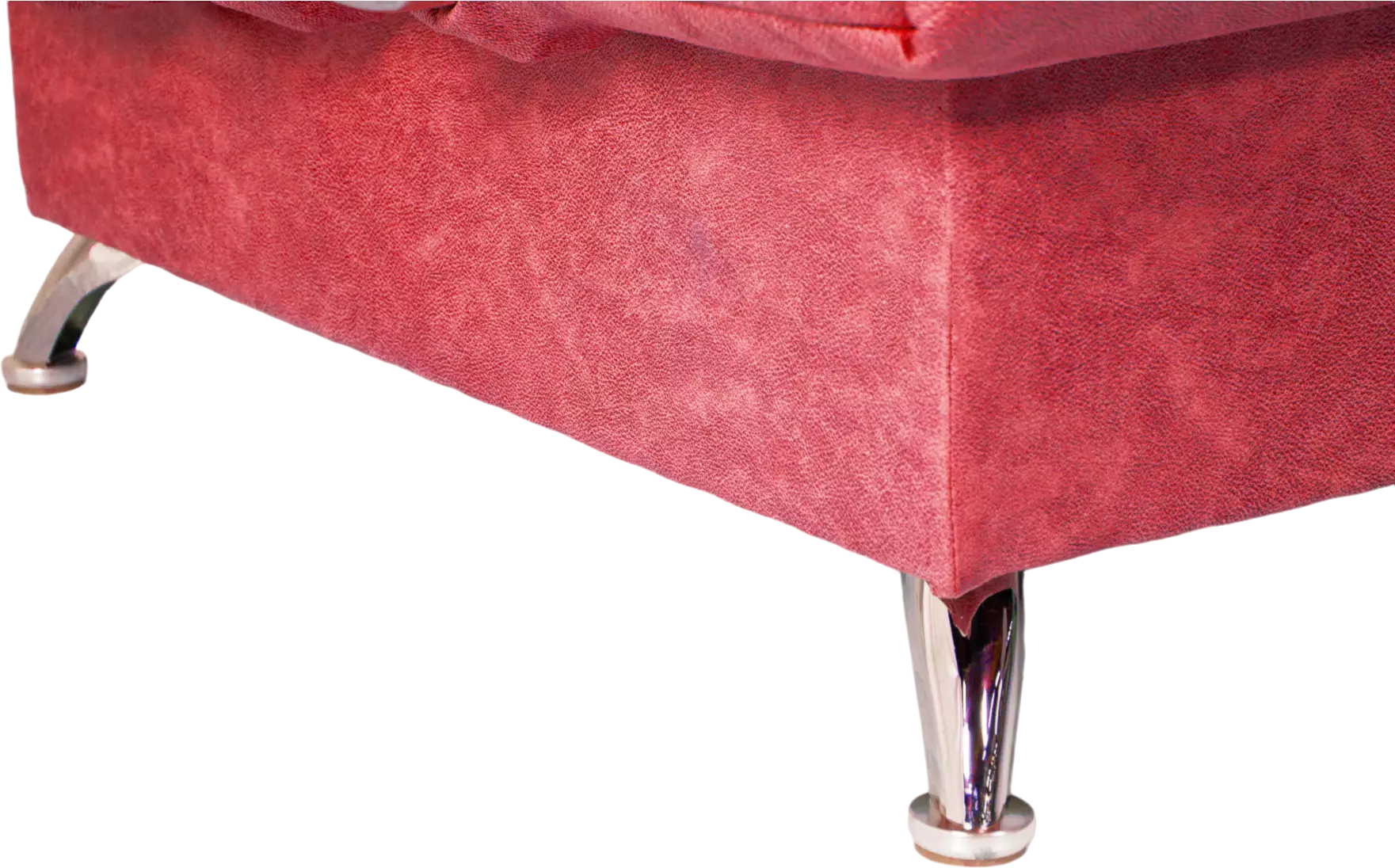 Диван прямой Финка Хром, ткань Таймлесс 35 (красный)