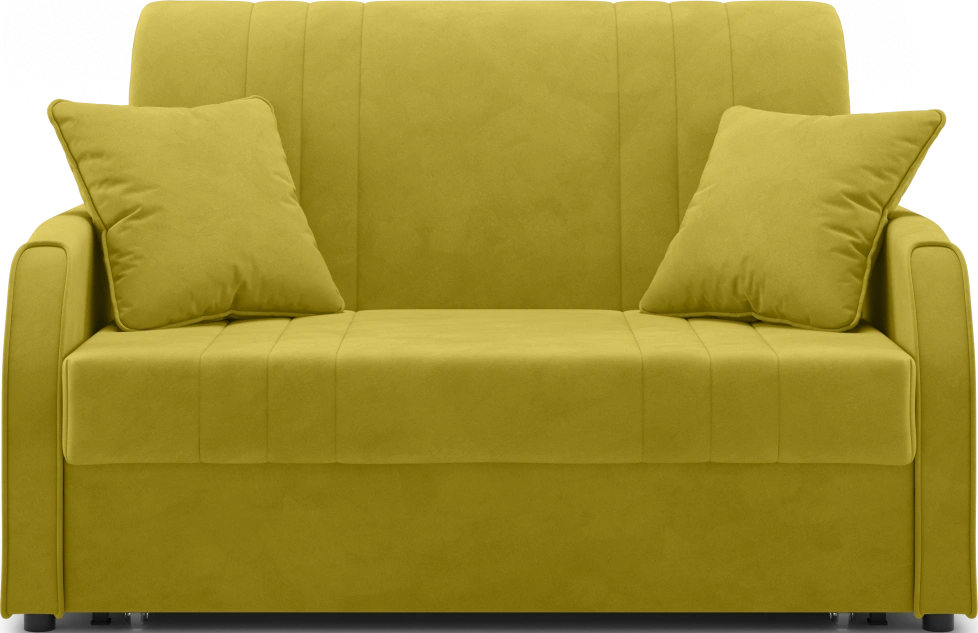 ​Диван прямой Сантос 120, модель 053, Velutto 28 (горчичный)