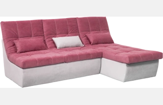 Диван прямой София 2, 228 на 170, ткань Tenerife holly berry, Tenerife silver 