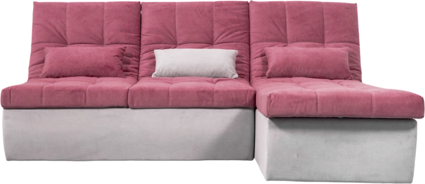 Диван прямой София 2, 228 на 170, ткань Tenerife holly berry, Tenerife silver 
