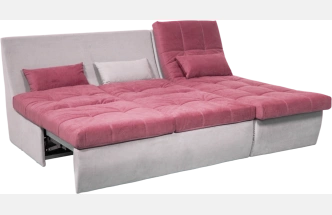 Диван прямой София 2, 228 на 170, ткань Tenerife holly berry, Tenerife silver 