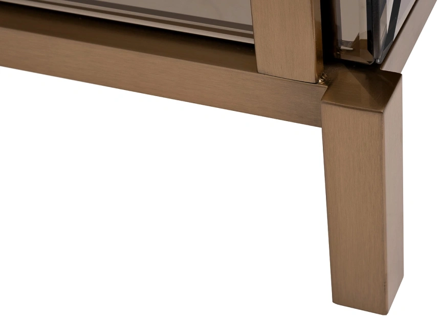 Тумба прикроватная KFG170, с ящиками, зеркальная