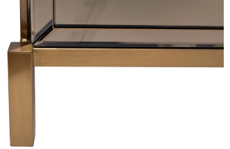 Тумба прикроватная KFG170, с ящиками, зеркальная