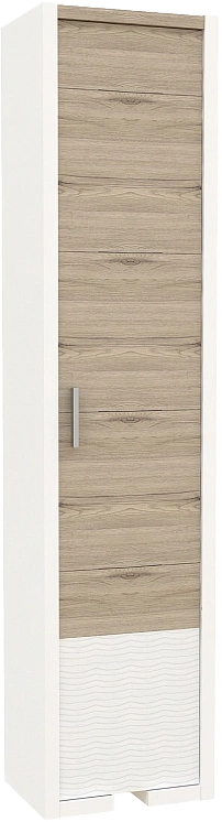 Шкаф Венето одностворчатый, Дуб санремо/Белый