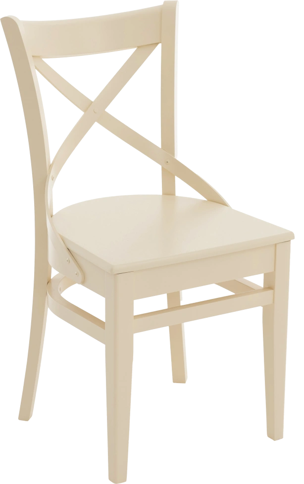 Стул Соло Венский, деревянный, жесткий, слоновая кость