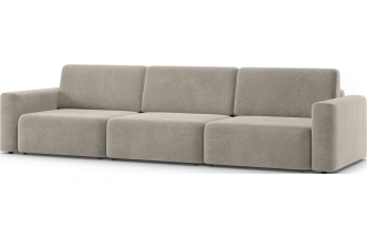 Диван прямой трехместный Дарио, модель 144, OVIS 13 (серый)