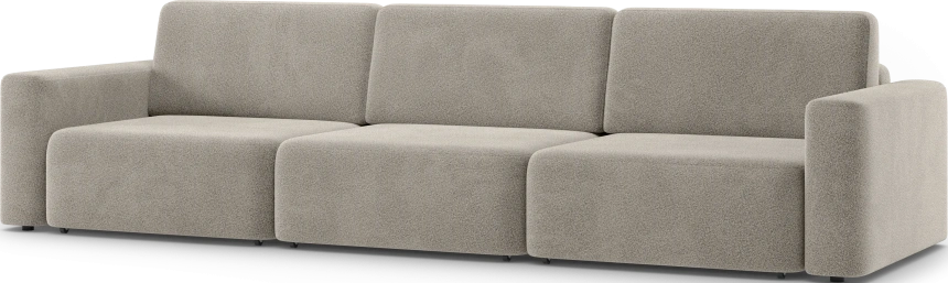 Диван прямой трехместный Дарио, модель 144, OVIS 13 (серый)