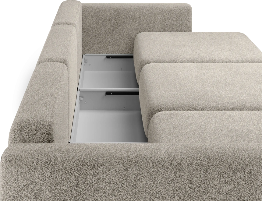 Диван прямой трехместный Дарио, модель 144, OVIS 13 (серый)