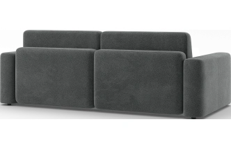 Диван прямой двухместный Дарио, модель 144, OVIS 86 (графитовый)