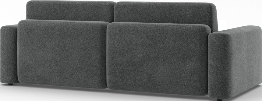 Диван прямой двухместный Дарио, модель 144, OVIS 86 (графитовый)