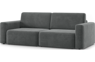 Диван прямой двухместный Дарио, модель 144, OVIS 86 (графитовый)