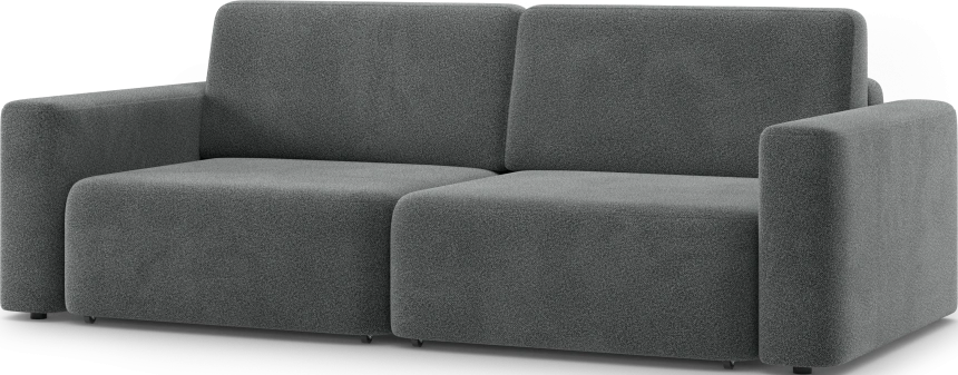 Диван прямой двухместный Дарио, модель 144, OVIS 86 (графитовый)