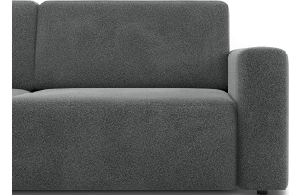 Диван прямой двухместный Дарио, модель 144, OVIS 86 (графитовый)
