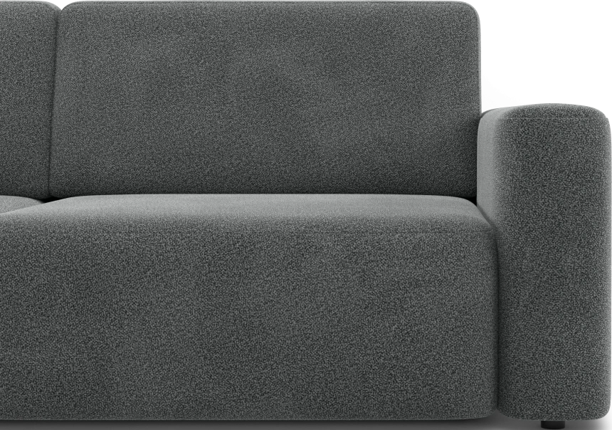 Диван прямой двухместный Дарио, модель 144, OVIS 86 (графитовый)