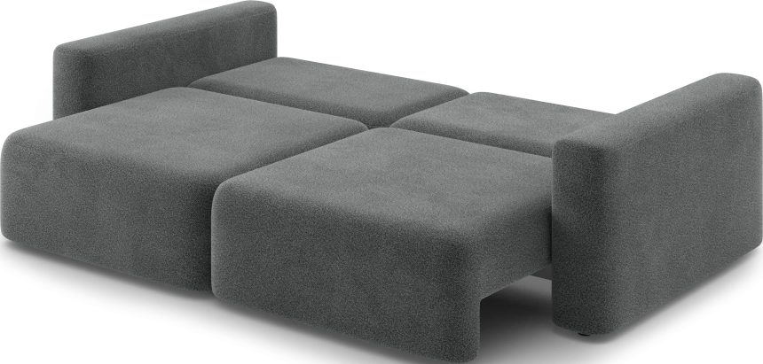 Диван прямой двухместный Дарио, модель 144, OVIS 86 (графитовый)