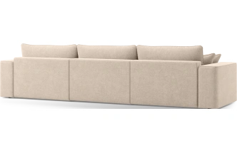 Диван угловой трехместный Конте, модель 036, Danco 130 (бежевый)