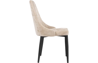 Стул Kora, на металлокаркасе, black / beige