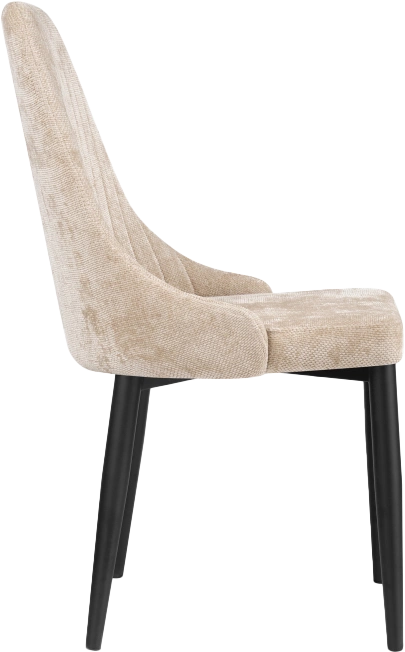 Стул Kora, на металлокаркасе, black / beige