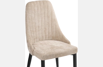 Стул Kora, на металлокаркасе, black / beige
