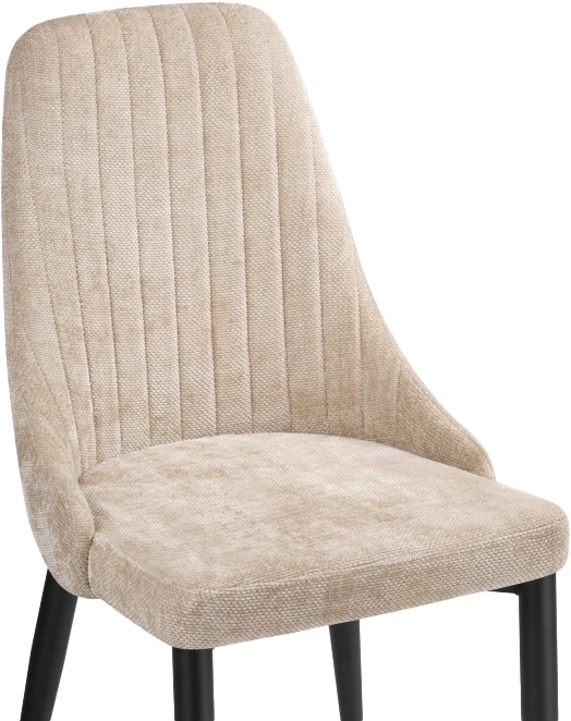 Стул Kora, на металлокаркасе, black / beige