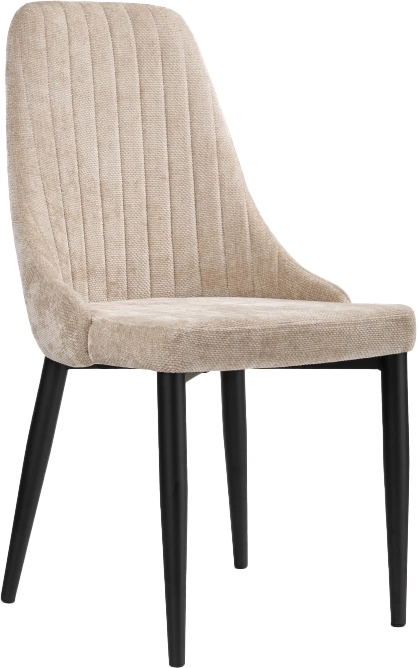 Стул Kora, на металлокаркасе, black / beige