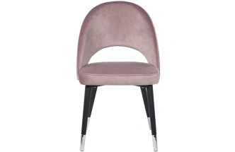 Стул 30C-1228F LPI, мягкий, велюр, пепельно-розовый