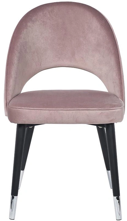 Стул 30C-1228F LPI, мягкий, велюр, пепельно-розовый 