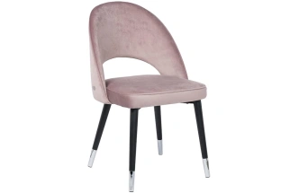 Стул 30C-1228F LPI, мягкий, велюр, пепельно-розовый