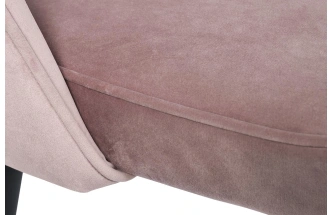 Стул 30C-1228F LPI, мягкий, велюр, пепельно-розовый