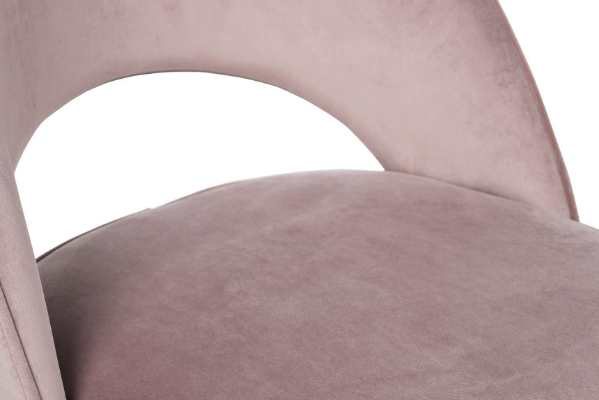 Стул 30C-1228F LPI, мягкий, велюр, пепельно-розовый