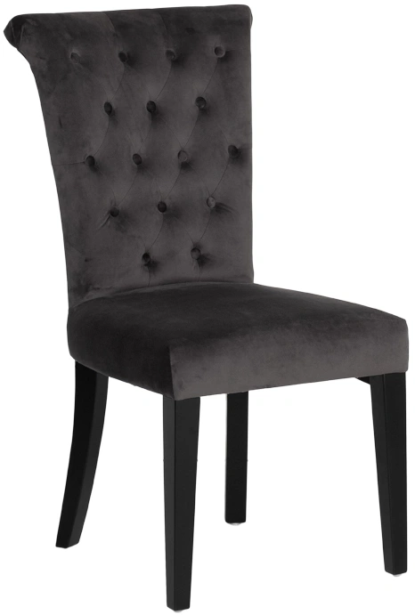 Стул 597, мягкий, велюр, серый Riv96 