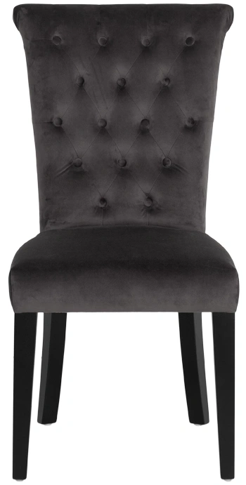 Стул 597, мягкий, велюр, серый Riv96 