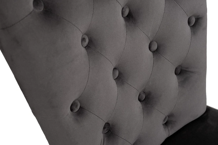 Стул 597, мягкий, велюр, серый Riv96 