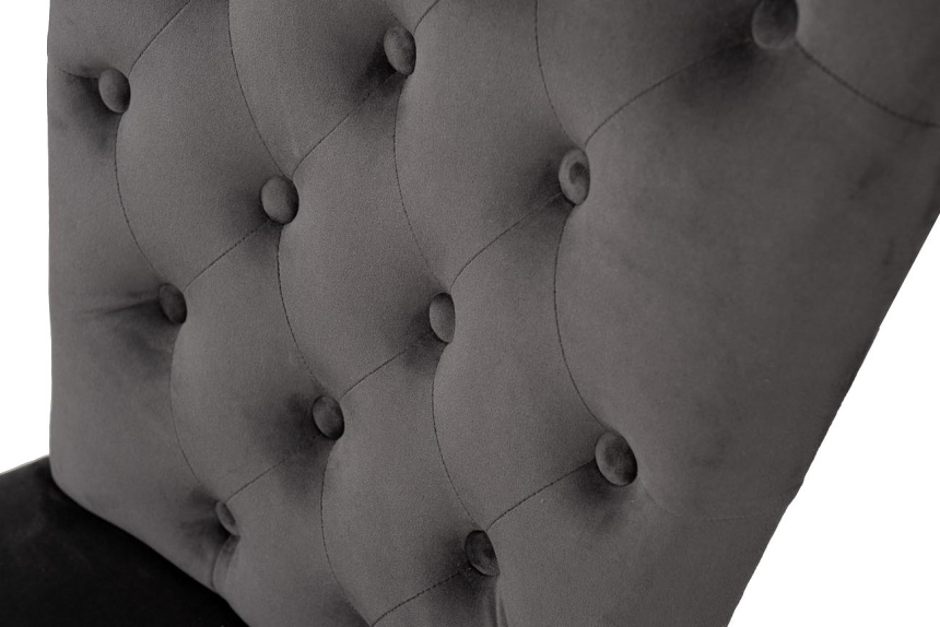 Стул 597, мягкий, велюр, серый Riv96 