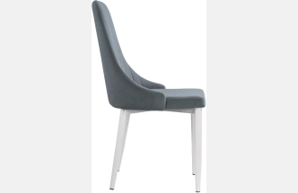 Стул Kora, на металлокаркасе, white / gray