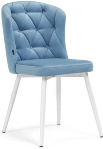 Стул Алиссум, на металлокаркасе, velutto 46 / белый