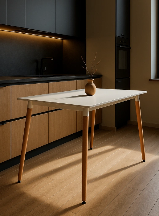 Кухонный стол Table, 110х70х73, white / wood