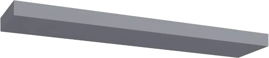 Полка настенная Норден, 800x190x40, Серый глянец