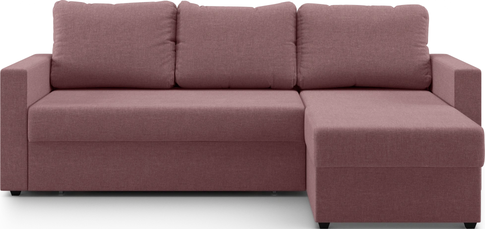 Диван угловой Фишер, модель 113, Savana Dimrose (бледно-розовый)