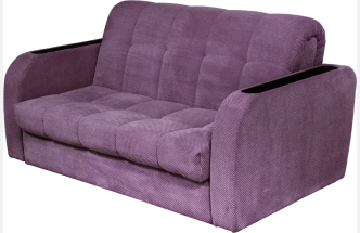 Диван прямой Дублин 140, Sense 03 plum, Венге