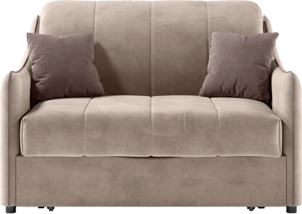 Диван прямой Дели 120, модель 032, Ultra Sand / Ultra Stone (песочный)