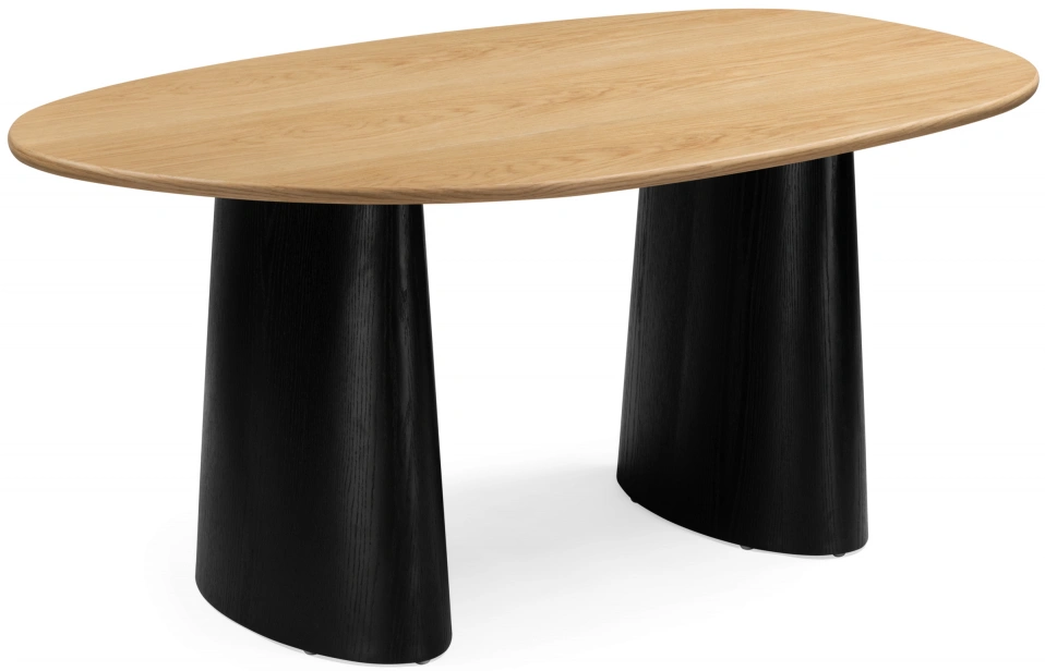 Обеденный стол Ares, дуб / черный