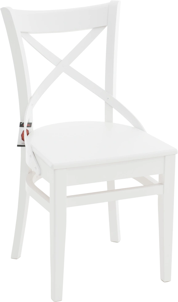 Стул Соло Венский, деревянный, жесткий, эмаль белая