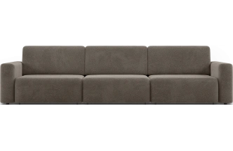 Диван прямой трехместный Дарио, модель 144, OVIS 30 (коричневый)