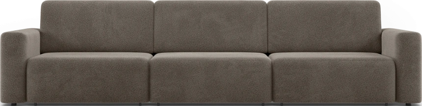 Диван прямой трехместный Дарио, модель 144, OVIS 30 (коричневый)