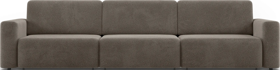 Диван прямой трехместный Дарио, модель 144, OVIS 30 (коричневый)
