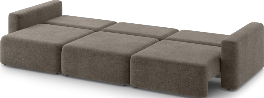 Диван прямой трехместный Дарио, модель 144, OVIS 30 (коричневый)