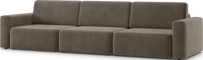 Диван прямой трехместный Дарио, модель 144, OVIS 30 (коричневый)