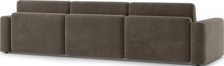 Диван прямой трехместный Дарио, модель 144, OVIS 30 (коричневый)